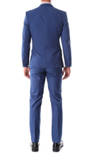 Load image into Gallery viewer, Oslo Indigo Blue Slim Fit Notch Lapel 2 Piece  Suit - Ferrecci USA