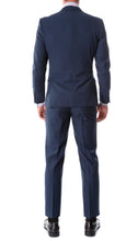 Load image into Gallery viewer, Oslo Navy Notch Lapel 2 Piece Slim Fit Suit - Ferrecci USA