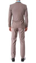 Load image into Gallery viewer, Oslo Taupe Notch Lapel 2 Piece Slim Fit Suit - Ferrecci USA