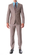 Load image into Gallery viewer, Oslo Taupe Notch Lapel 2 Piece Slim Fit Suit - Ferrecci USA