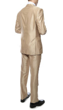 Load image into Gallery viewer, Oxford Champagne Sharkskin Slim Fit Suit - Ferrecci USA
