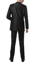 Load image into Gallery viewer, Oxford Black Sharkskin Slim Fit Suit - Ferrecci USA