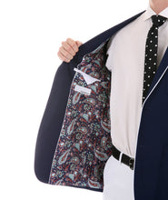 Load image into Gallery viewer, Mens Porter Navy Slim Fit Blazer - Ferrecci USA