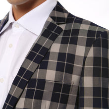 Load image into Gallery viewer, The Preston Plaid Check Slim Fit Mens Blazer - Ferrecci USA