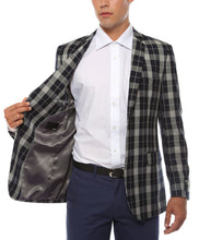 Load image into Gallery viewer, The Preston Plaid Check Slim Fit Mens Blazer - Ferrecci USA