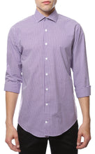 Load image into Gallery viewer, Purple Gingham Check Dress Shirt - Slim Fit - Ferrecci USA