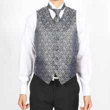 Load image into Gallery viewer, Ferrecci Mens PV50-1 Black Silver Vest Set - Ferrecci USA