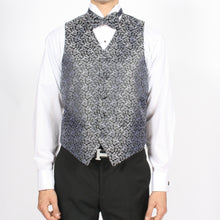 Load image into Gallery viewer, Ferrecci Mens PV50-1 Black Silver Vest Set - Ferrecci USA