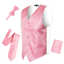 Load image into Gallery viewer, Ferrecci Mens PV50-11 Pink White Vest Set - Ferrecci USA