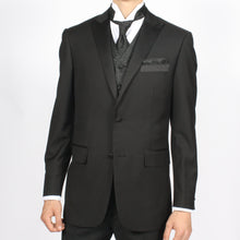 Load image into Gallery viewer, Ferrecci Mens PV50-4 Black Vest Set - Ferrecci USA