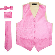 Load image into Gallery viewer, Ferrecci Mens PV50-10 Pink Cream Vest Set - Ferrecci USA