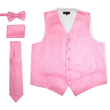 Load image into Gallery viewer, Ferrecci Mens PV50-11 Pink White Vest Set - Ferrecci USA