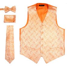 Load image into Gallery viewer, Ferrecci Mens PV50-8 Orange Vest Set - Ferrecci USA