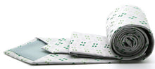 Load image into Gallery viewer, Mens Dads Classic Green Geometric Pattern Business Casual Necktie & Hanky Set QO-3 - Ferrecci USA