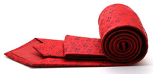 Load image into Gallery viewer, Mens Dads Classic Red Geometric Pattern Business Casual Necktie & Hanky Set QO-4 - Ferrecci USA