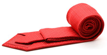 Load image into Gallery viewer, Mens Dads Classic Red Geometric Pattern Business Casual Necktie & Hanky Set R-1 - Ferrecci USA