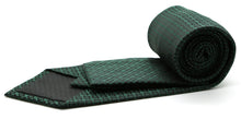 Load image into Gallery viewer, Mens Dads Classic Green Geometric Pattern Business Casual Necktie & Hanky Set R-6 - Ferrecci USA
