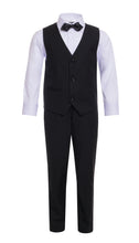 Load image into Gallery viewer, Boys Reno JR 5pc Black Shawl Tuxedo Set - Ferrecci USA