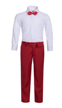 Load image into Gallery viewer, Boys Reno JR 5pc Red Shawl Tuxedo Set - Ferrecci USA