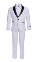 Load image into Gallery viewer, Boys Reno JR 5pc White Shawl Tuxedo Set - Ferrecci USA
