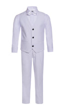 Load image into Gallery viewer, Boys Reno JR 5pc White Shawl Tuxedo Set - Ferrecci USA