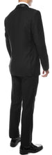 Load image into Gallery viewer, Ferrecci Men's Reno Black Slim Fit Shawl Lapel 2 Piece Tuxedo Suit Set - Ferrecci USA
