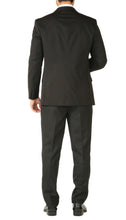 Load image into Gallery viewer, Rod Premium Black 2 Piece Wool Suit Stain Resistant Traveler Suit with 2 Pairs of Pants - Ferrecci USA