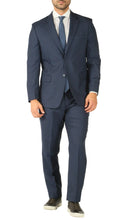 Load image into Gallery viewer, Rod Premium Blue Wool 2 Piece Suit Stain Resistant Traveler Suit - w 2 Pairs of Pants - Ferrecci USA