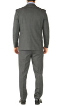 Load image into Gallery viewer, Rod Premium Grey Wool 2pc Stain Resistant Traveler Suit - w 2 Pairs of Pants - Ferrecci USA