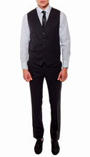Load image into Gallery viewer, Ferrecci Mens Savannah Black Slim Fit 3 Piece Suit - Ferrecci USA