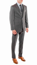 Load image into Gallery viewer, Ferrecci Mens Savannah Charcoal Slim Fit 3 Piece Suit - Ferrecci USA