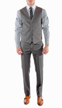 Load image into Gallery viewer, Ferrecci Mens Savannah Charcoal Slim Fit 3 Piece Suit - Ferrecci USA