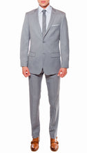 Load image into Gallery viewer, Ferrecci Mens Savannah Light Grey Slim Fit 3 Piece Suit - Ferrecci USA