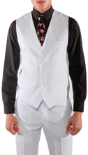 Load image into Gallery viewer, Savannah White Slim Fit Two Button Notch Lapel Suit With Vest - Ferrecci USA