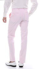Load image into Gallery viewer, Men's  Slim Fit Two Button Pink Seersucker Suit - Ferrecci USA