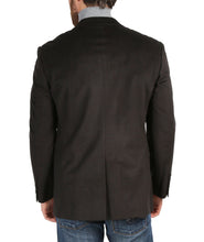 Load image into Gallery viewer, Sinatra Brown Velvet Slim Fit Notch Lapel Pin-Dot Birdseye Blazer - Ferrecci USA