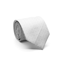 Load image into Gallery viewer, Mens Dads Classic White Square Pattern Business Casual Necktie & Hanky Set SO-3 - Ferrecci USA