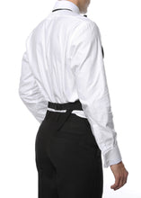 Load image into Gallery viewer, Premium Black 100% Wool Backless Tuxedo Vest / 2XL FIT ALL (50-60) W WOOL BOW TIE - Ferrecci USA
