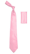 Load image into Gallery viewer, Pink Satin Regular Fit Dress Shirt, Tie & Hanky Set - Ferrecci USA