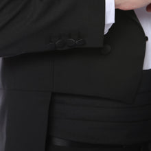 Load image into Gallery viewer, Ferrecci Men’s Regular Fit Peak Lapel Black Tailcoat Tuxedo Set - Ferrecci USA