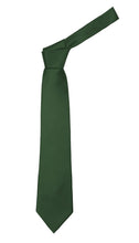 Load image into Gallery viewer, Premium Microfiber Hunter Green Necktie - Ferrecci USA