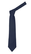 Load image into Gallery viewer, Premium Microfiber Navy Blue Necktie - Ferrecci USA
