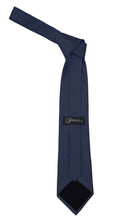 Load image into Gallery viewer, Premium Microfiber Navy Blue Necktie - Ferrecci USA