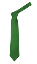 Load image into Gallery viewer, Premium Microfiber Pepper Green Necktie - Ferrecci USA