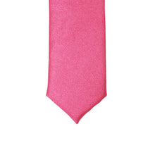 Load image into Gallery viewer, Super Skinny Fuchsia Shiny Slim Tie - Ferrecci USA