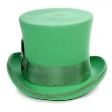 Load image into Gallery viewer, Premium Wool Green Top Hat - Ferrecci USA