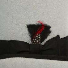 Load image into Gallery viewer, Premium Grey with Black Wool Top Hat - Ferrecci USA
