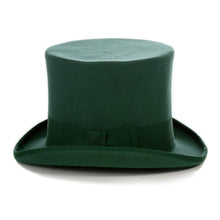 Load image into Gallery viewer, Premium Wool Hunter Green Top Hat - Ferrecci USA