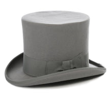 Load image into Gallery viewer, Light Grey Premium Wool Top Hat - Ferrecci USA