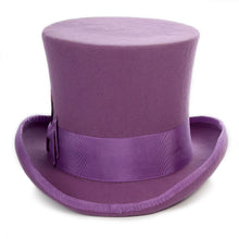 Load image into Gallery viewer, Premium Wool Purple Top Hat - Ferrecci USA